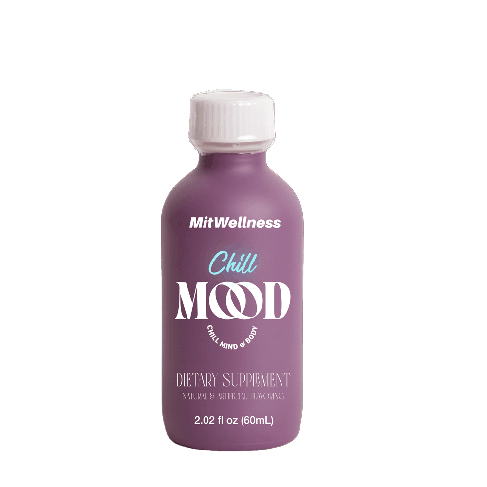 a purple bottle with white text