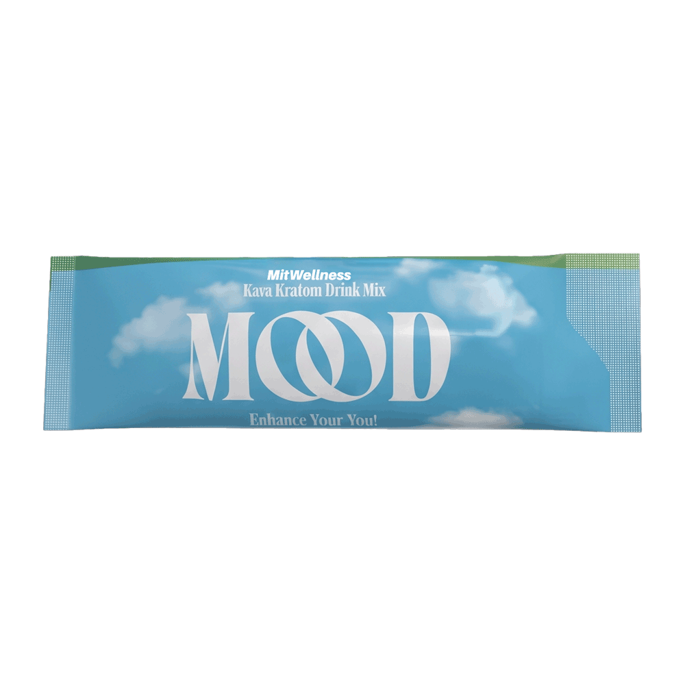 a blue and green package with white text