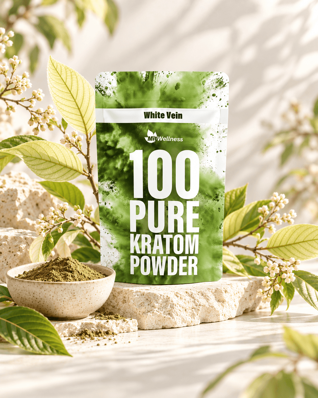 a package of kratom powder