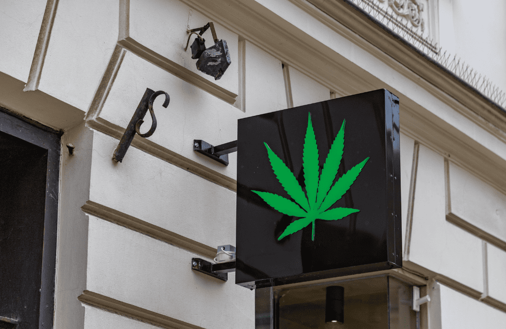 a sign on a building