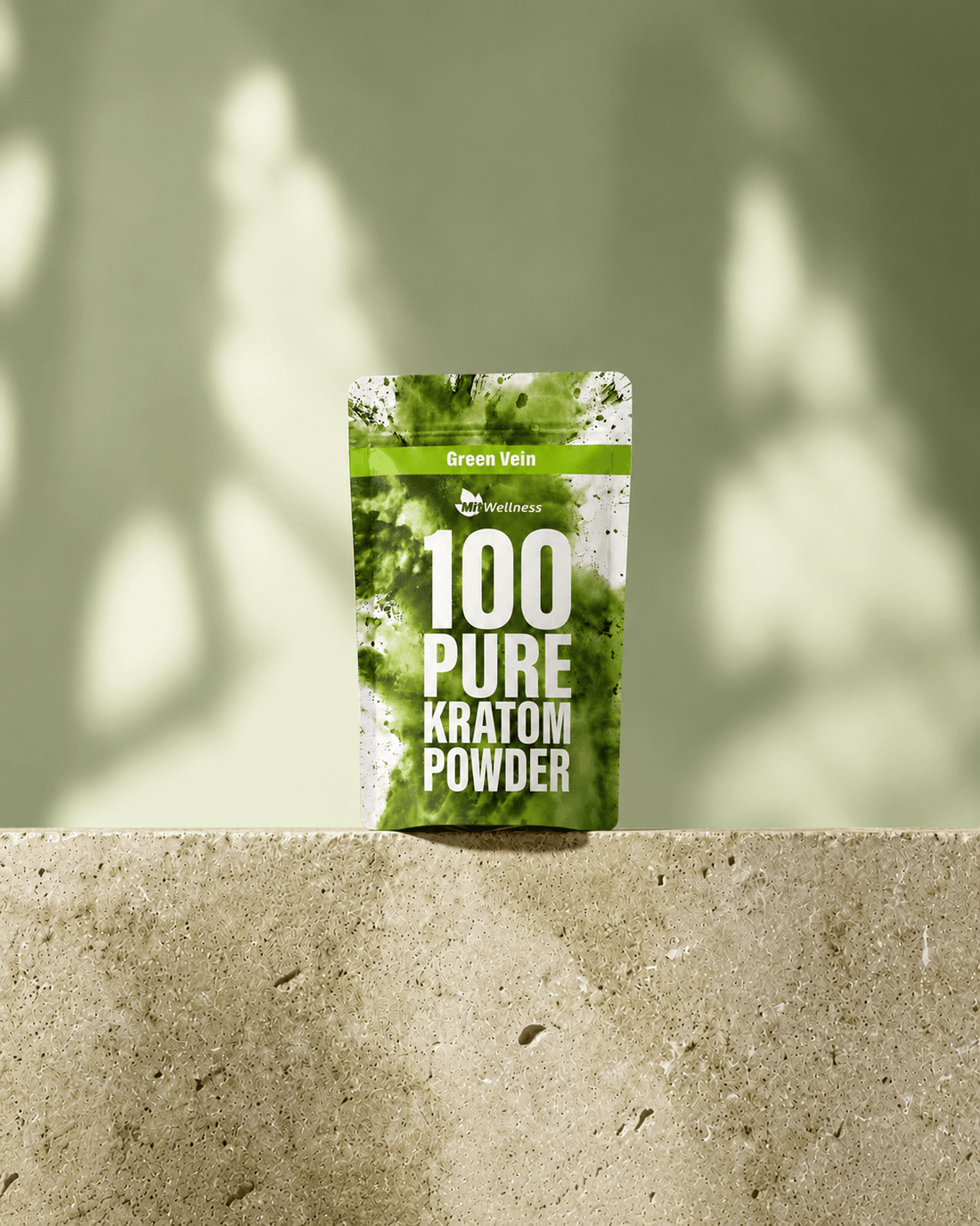 a package of green powder