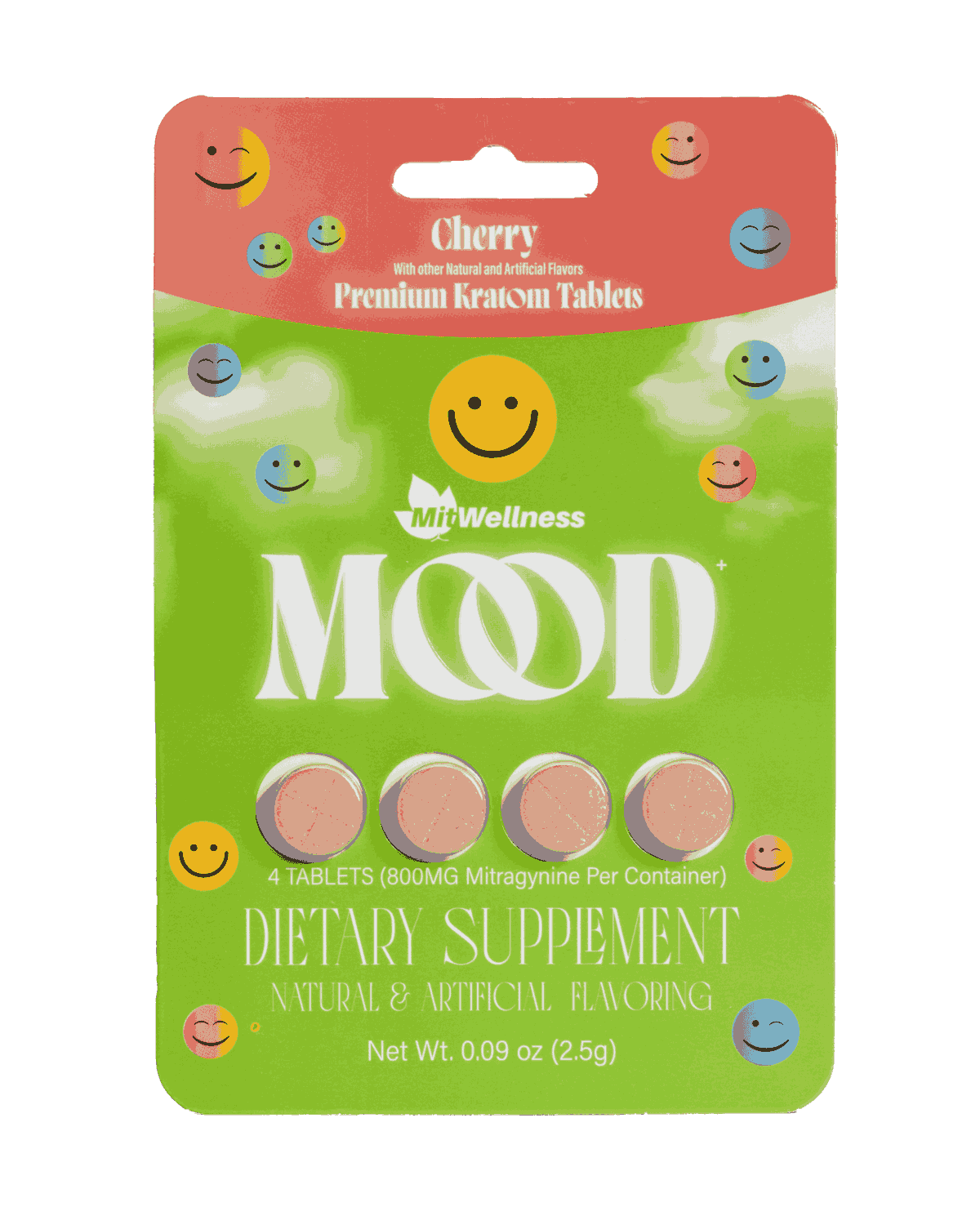 Mood Cherry Premium Kratom Tablets