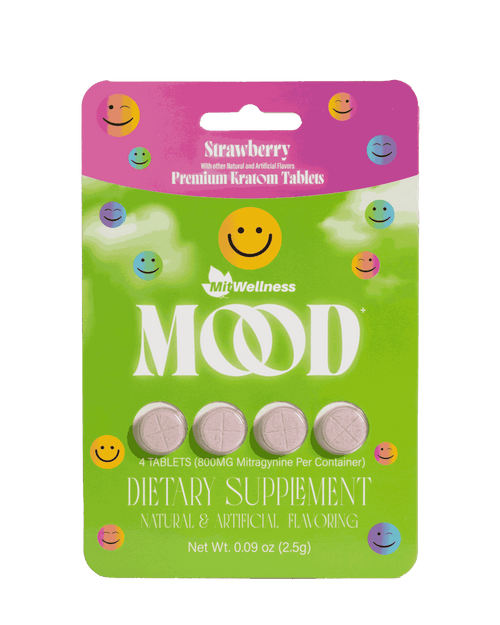 Mood Strawberry Premium Kratom Tablets